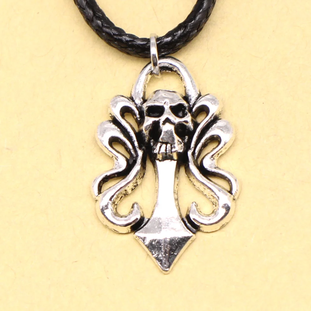 1 Piece Skull Arrow Female Necklace For Jewelry 18x25mm