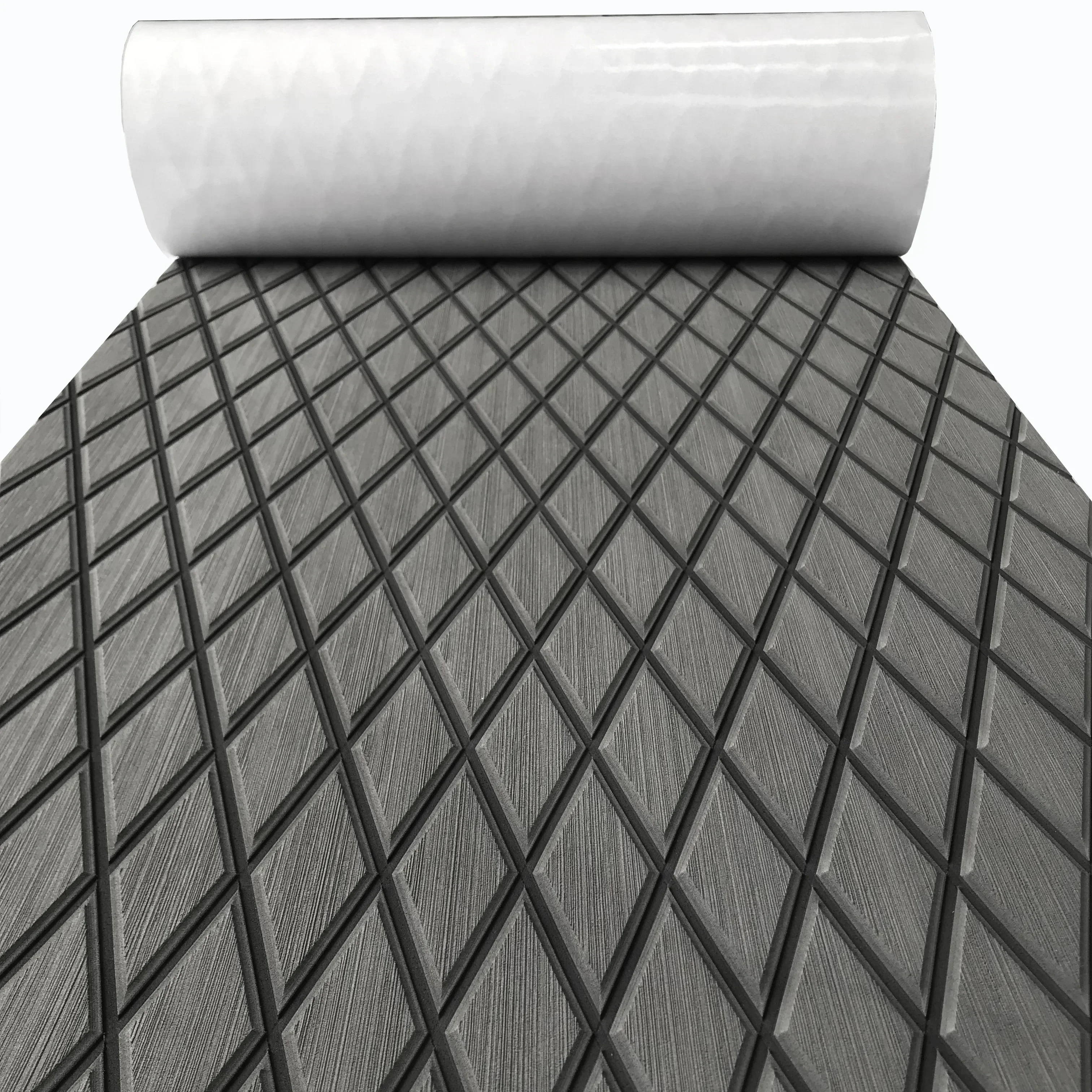 2400x900x6mm Zelfklevende EVA Foam Bootvloer Pad Diamond Faux Teak Decking Sheet Antislip Marine Yacht RV Mat Accessoires