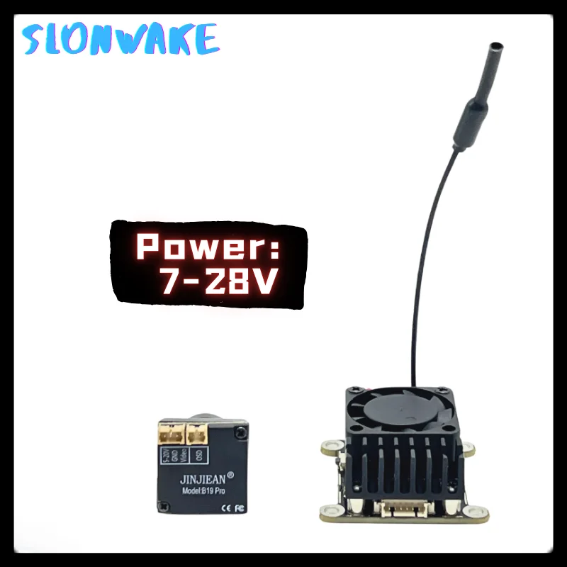 SLONWAKE 5.8G FPV SUIT 2000mw transmission VTX 1500TVL Nocturnal vision camera and 5 inch LCD MONITOR for FPV racing drone