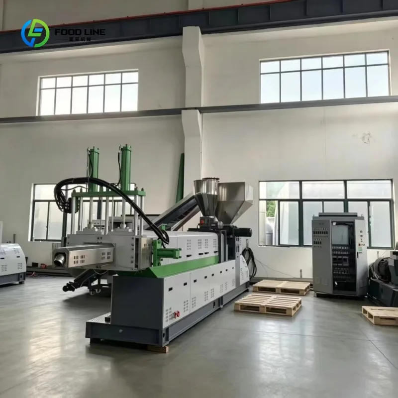 Single Screw Extruder Pelletizing Equipment PP LDPE Film Hard Lump Plastic Recycling Line Sale Factory Direct Accept Custom