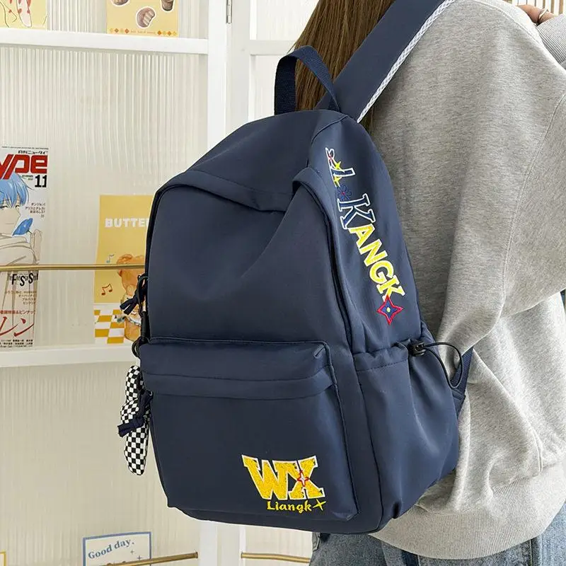New Student Backpack Large Capacity Campus Dual Shoulder Bag for Junior And High School Students Simple And Versatile School Bag