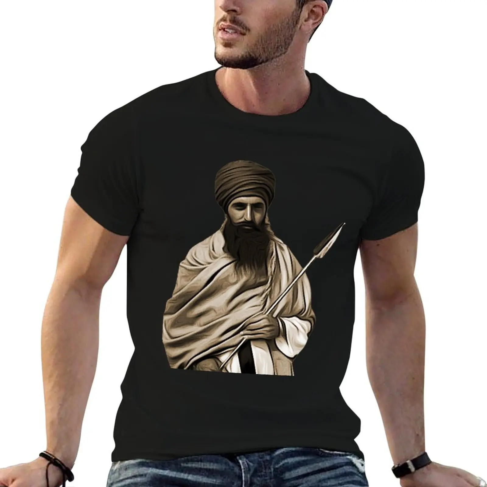 T-Shirt Sant Jarnail Singh Bhindranwale pour hommes, t-shirts graphiques pour hommes, t-shirts imprimés pour hommes