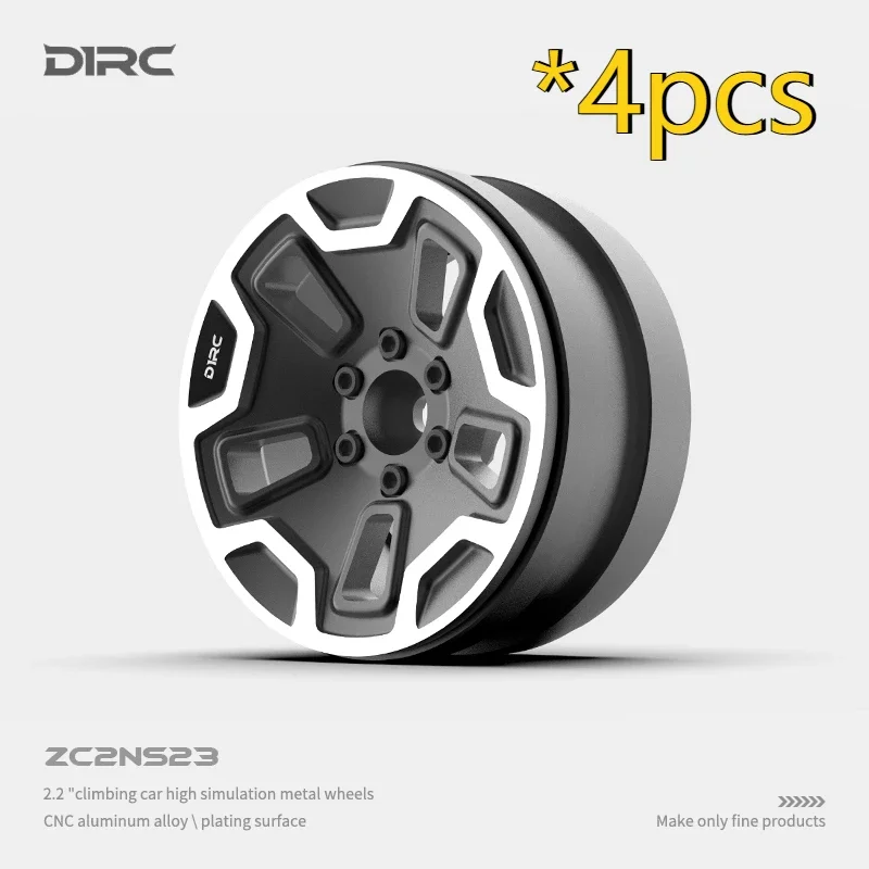 

4PCS D1RC 2.2 - inch Metal Crawler Car Simulated Wheel Hubs for TRX, Suitable for 1/10 RC Crawler Cars SCX10