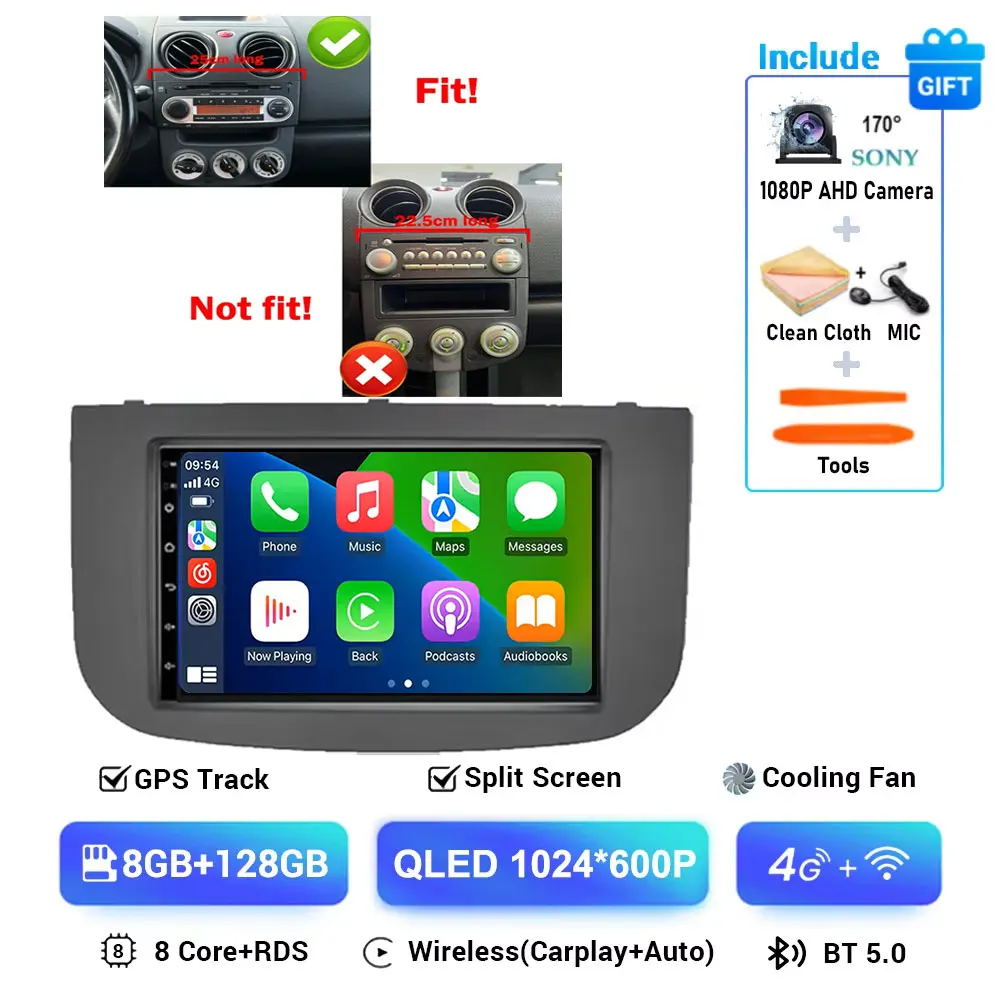 Android 15 For MITSUBISHI COLT Z30/Z30G/Z3B/Z3V 2007 - 2012 Radio Android Carplay Multimedia Player Navigation 5G Wifi Display image 3