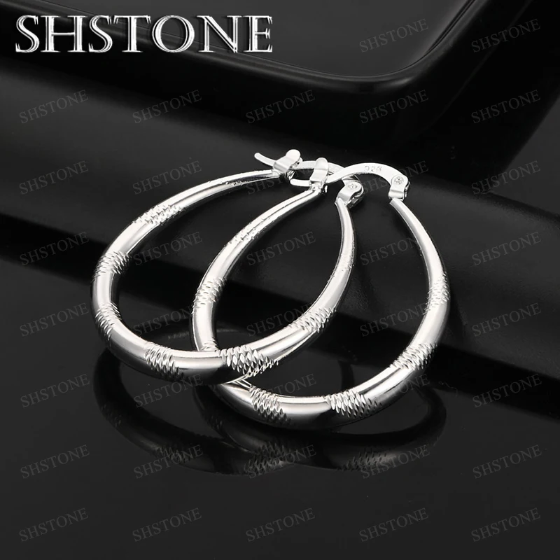 

Luxury 925 Sterling Silver Earrings Women's Earrings Birthday Party Fashion Delicate Jewelry Present Wholesale Accessories