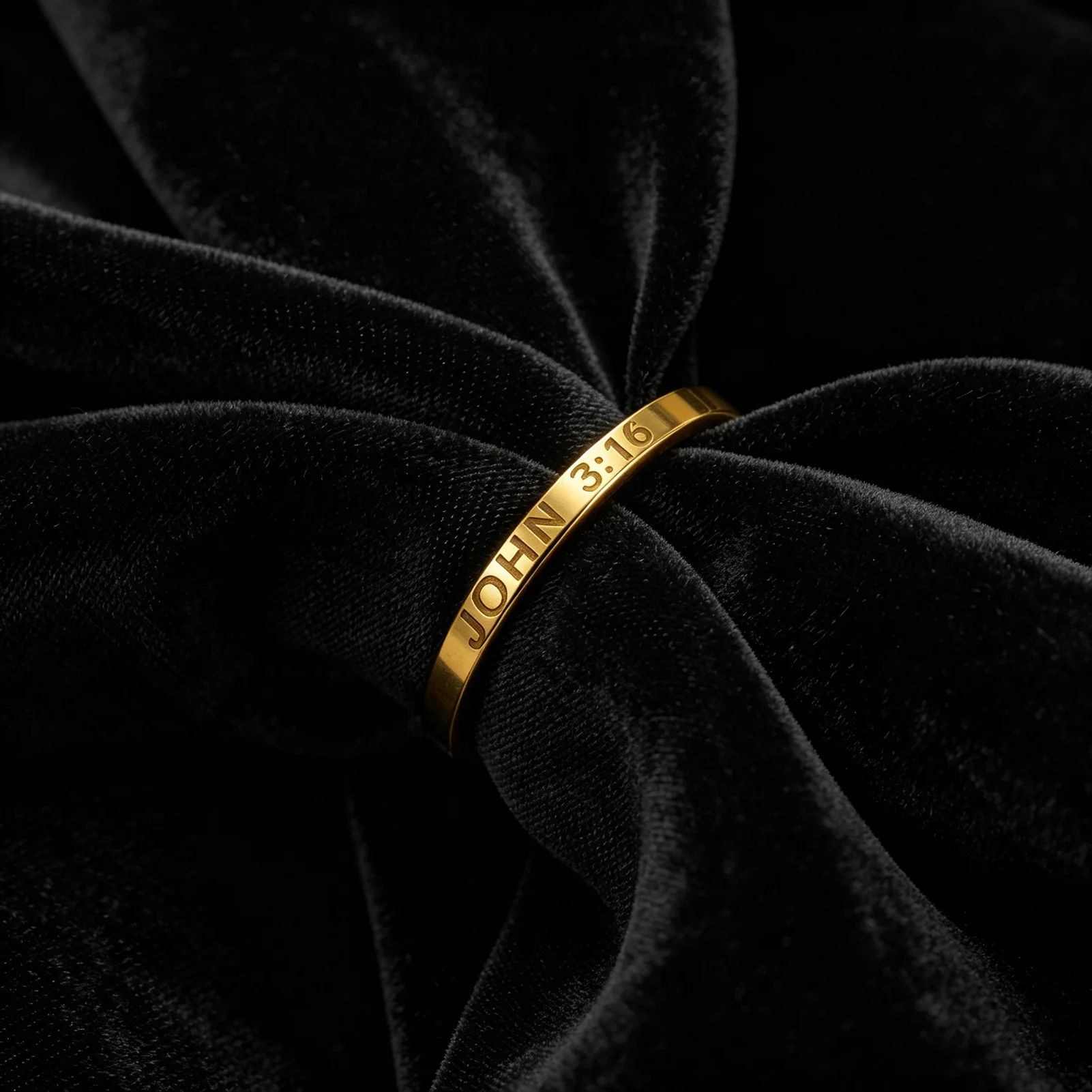 CoolTime Bibelkapitel Personalisierter Ring für Frauen und Männer aus Edelstahl, Gebets- und Schutzschmuck, Familien-Geschenk – Detail 3