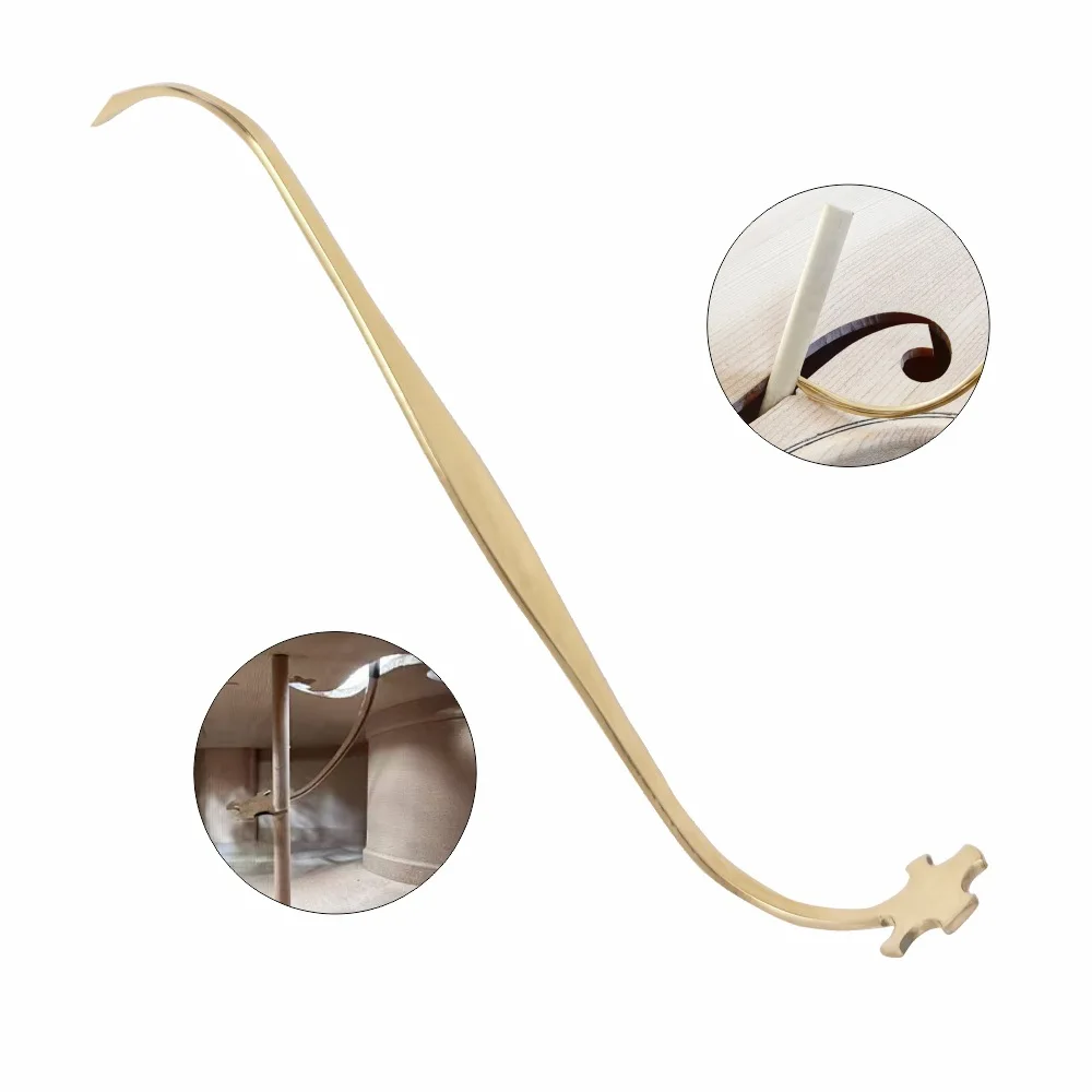 Violin Sound Post Setter Violin Repair Tool Metal Column Hook Tool Viola Accessory 1Set