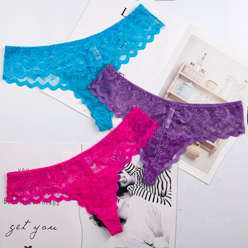 Sexy Ladies Cotton Mesh Transparent Panties Thongs String lingerie Fashion Low-Rise Women Underwear Seamless Briefs 1pcs 87169