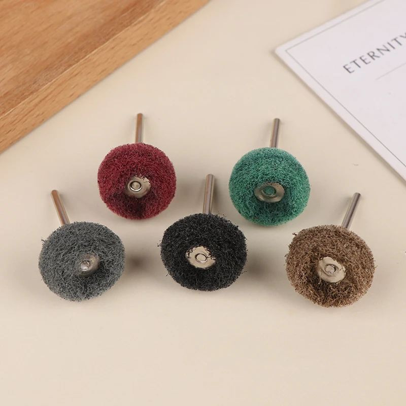 

10/12pcs Mini Drill Abrasive Brush Nylon Buffing Polishing Wheel Rotary Hand Tool Accessories Set Rust Remover