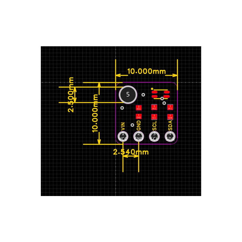 Der VEML6040 RGBW-Farbsensor misst die Intensität des Umgebungslichts mithilfe eines integrierten I2C-Chips. – Detail 4