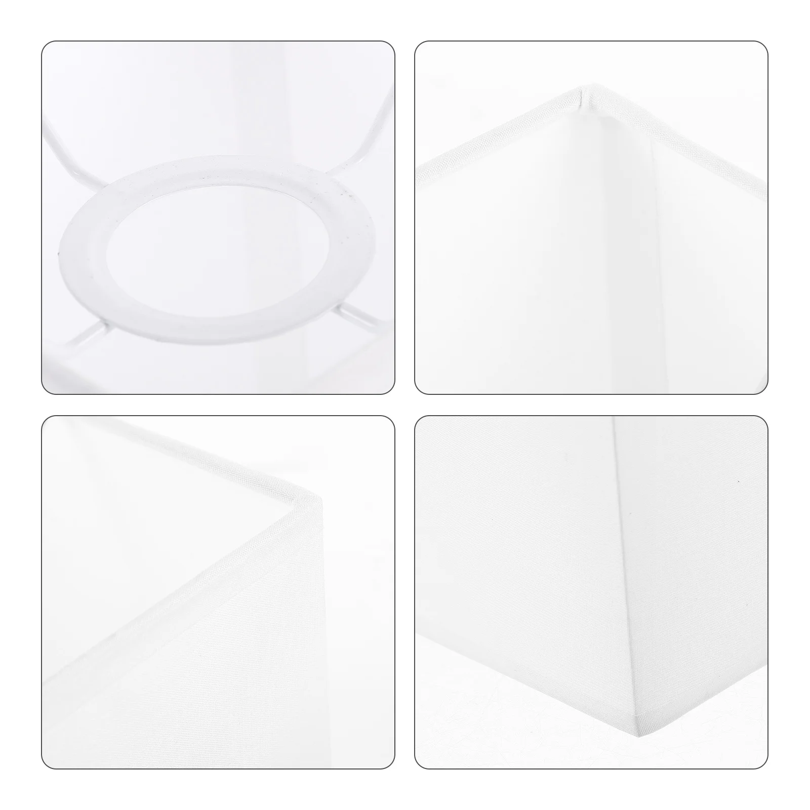 Pantalla de lámpara de mesa cuadrada, marco de hierro de tela Tc, luz suaviza para dormitorio, sala de estar, Hotel, pantalla de repuesto pequeña y moderna