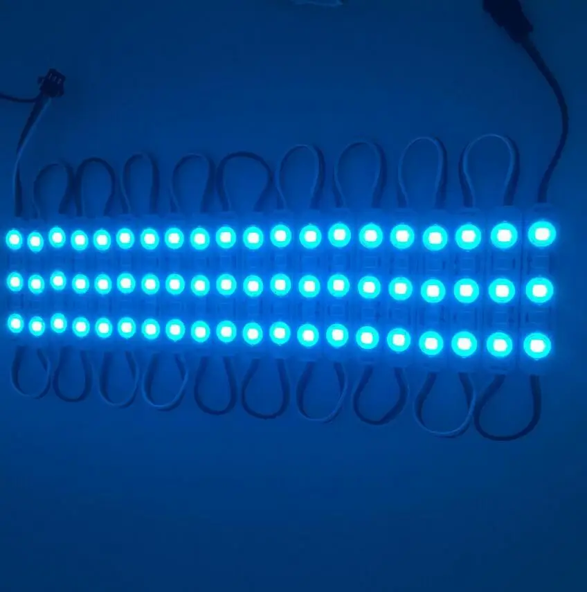 Módulo de LED WS2811 UCS1903 3LED SMD5050 DC12V Jardim Luz LED RGB Digitais À Prova D' Água LED Pixel Módulo String Luz preto/ branco