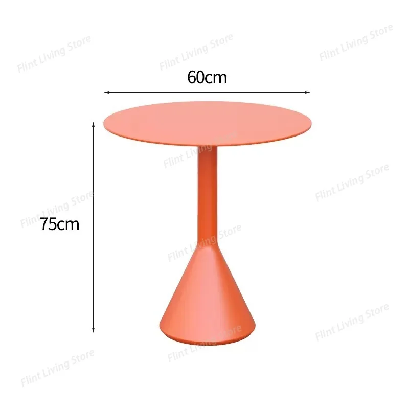 Reception Courtyard Café Tables Commercial Balcony Side Shop Café Tables Round Metal Furniture coffee tables