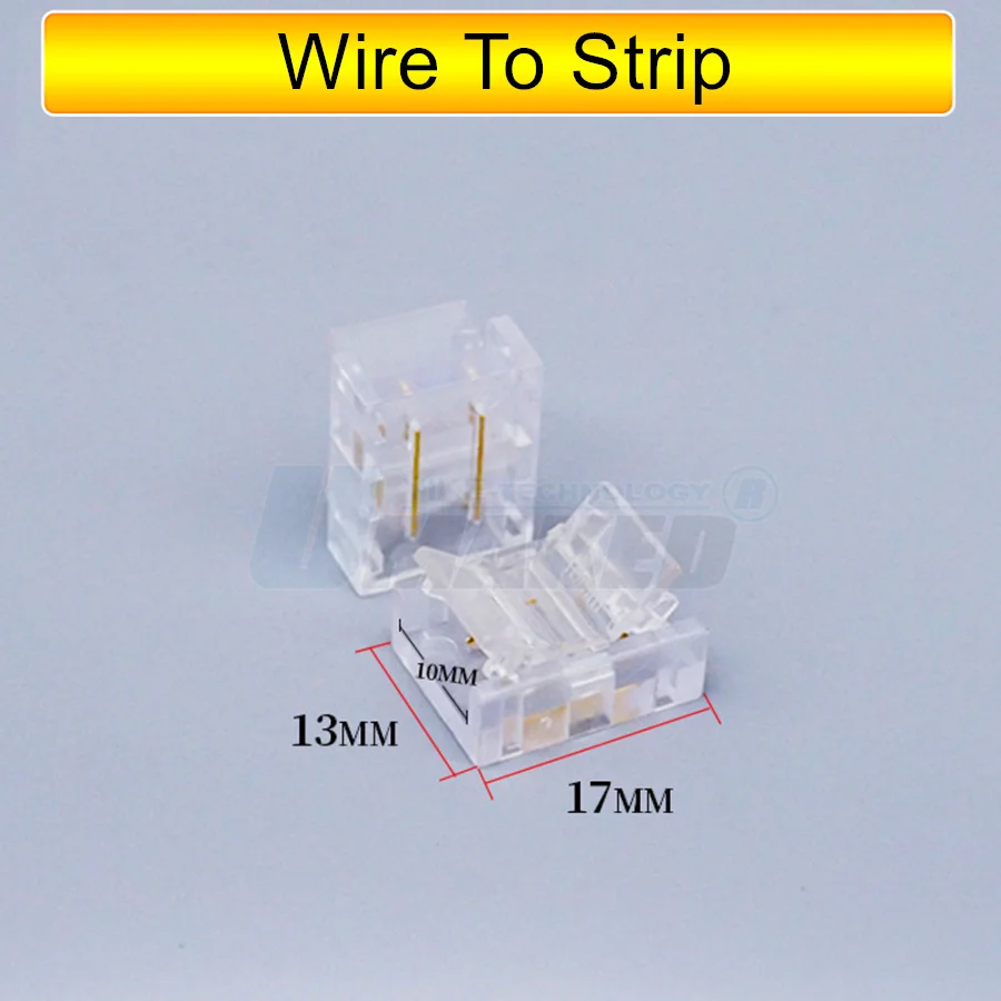 8mm 10mm 2Pin  L T Cross Shape LED Connector Clip For Connecting Corner Angle LED Strip Light Solderless PCB Board