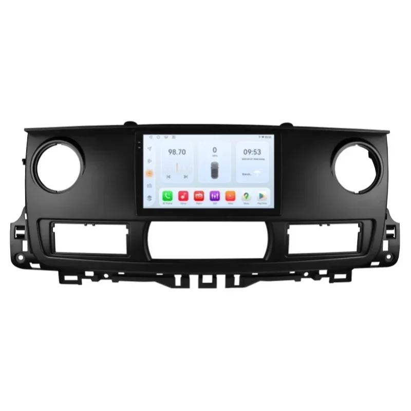 OSSURET Schnelle Lieferung 10,1 Zoll 2-DIN-Headunit Android 14 Autoradio für RENAULT MASTER 2003-2011 mit Qualcomm Snapdragon 6115 Octa-Core GPS-Navigation Bluetooth SWC Wireless Carplay Android Auto