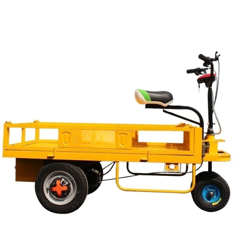 Upside down donkey electric flat car greenhouse construction site trolley truck load king lifting