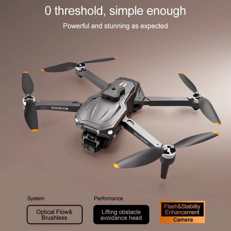 Intelligent Unmanned Aerial Vehicle for Lifting and Avoiding Obstacles with 150 ° Electric Adjustment Dual Camera Four Axis Airc