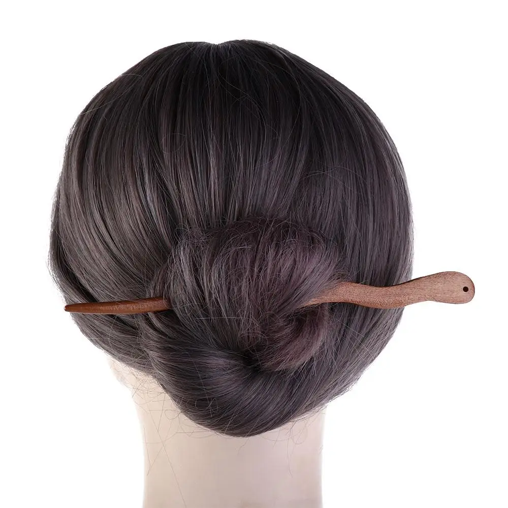 

Simple Classic Disk Hair Hanfu For Girl Cheongsam Hair Accessories Chinese Style Hair Fork Hairpin Wooden Hair Stick