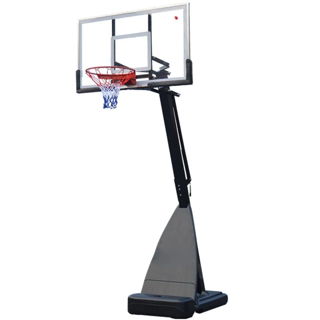 

Domestic indoor adult streetball game can move and lift outdoor standard height basketball stands in urban areas.