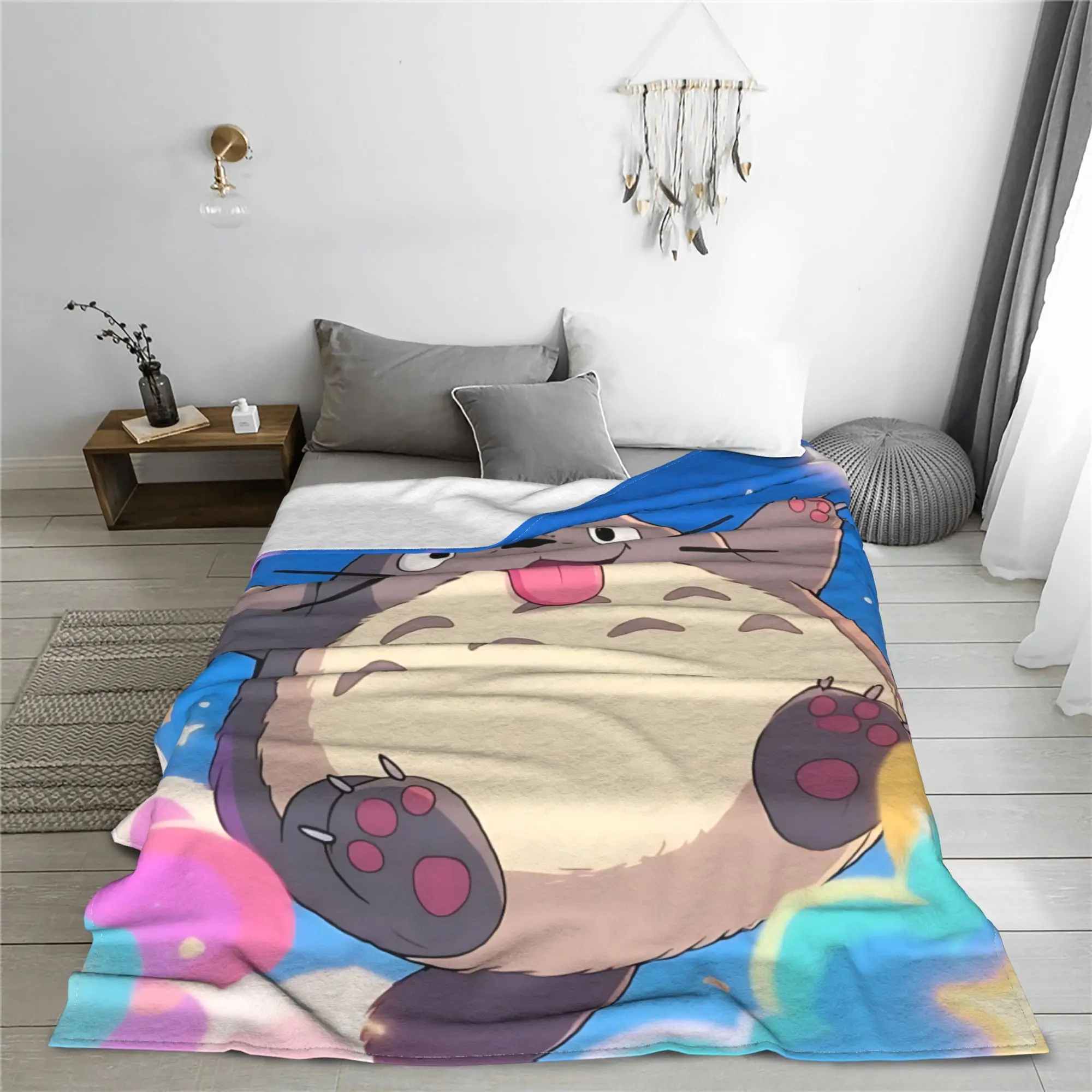 1PC home Cutecore My Neighbor Totoros  Blanket Super Cosy Plush Home Living Room Sofa halloween