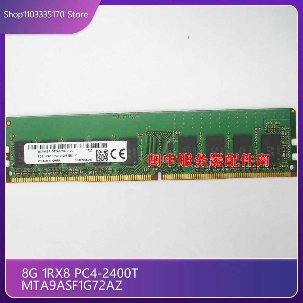 

Server Memory for MT 8G 1RX8 PC4-2400T MTA9ASF1G72AZ,1 piece