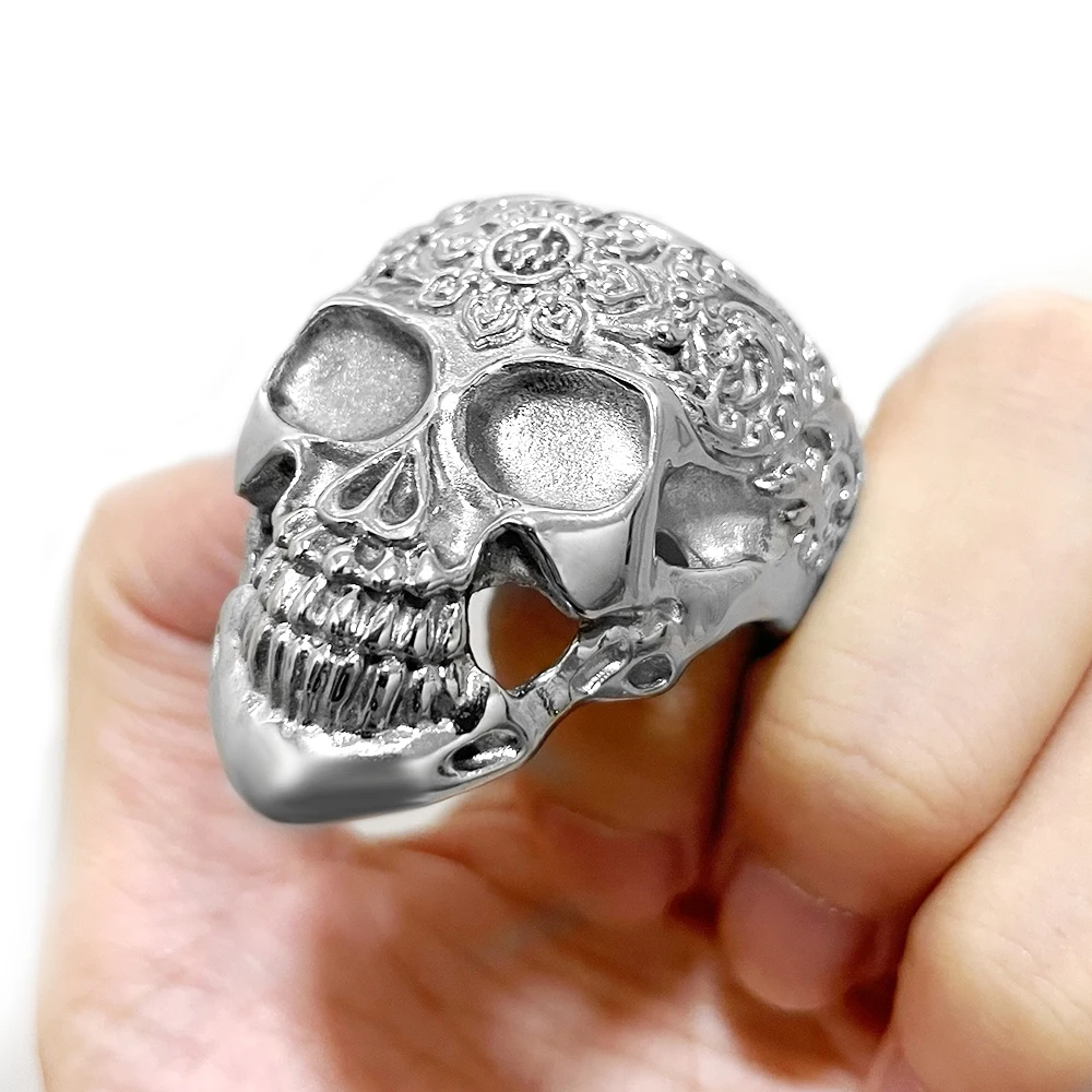 

Skull Metal Cock Ring BDSM Metal Penis Sleeve Lock Rings Bondage Delay Ejaculation Cockring Erotic Gay Ladyboy Sex Toys For Men