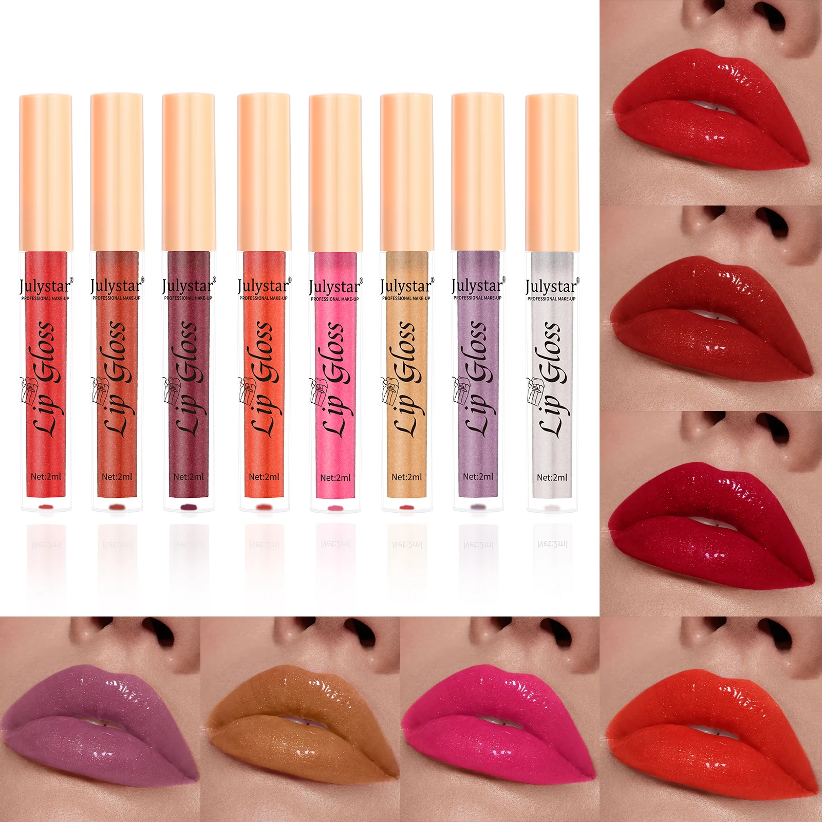 Julystar Lippenstift Verheldert Lip Hydraterende En Blijvende Kleuring Lippenstift Cosmetica Damesdagelijkse Draagbare Schoonheidsmake-Up