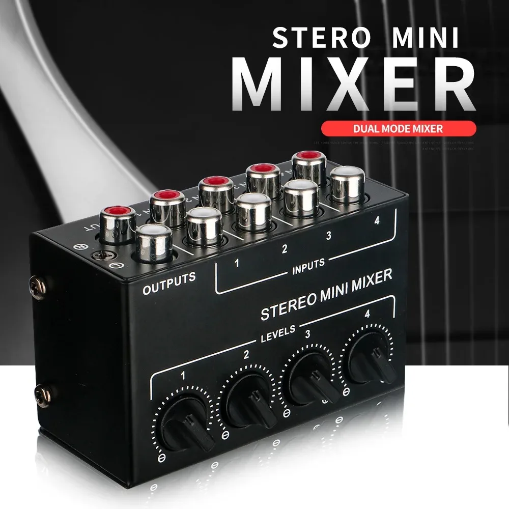CX400 Mini Passive Stereo Mixer Stereo Dispenser for Live Studio DJ Equipment