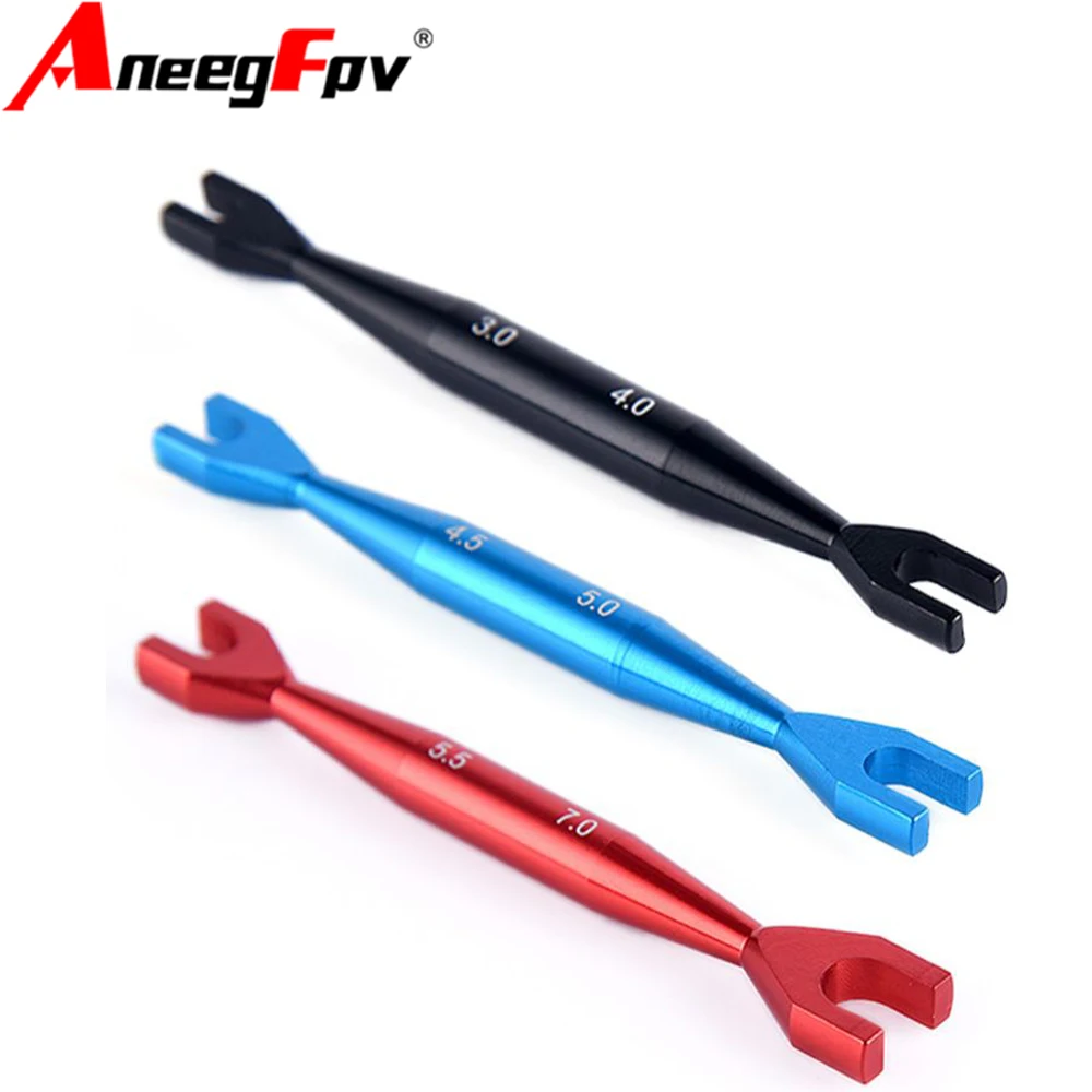 3pcs Wrench 5.5-7mm  4.5-5mm 3-4mm Double End Universal Spanner Open End Wrenches For Rc Crawler Car HSP Traxxas  Axial SCX10