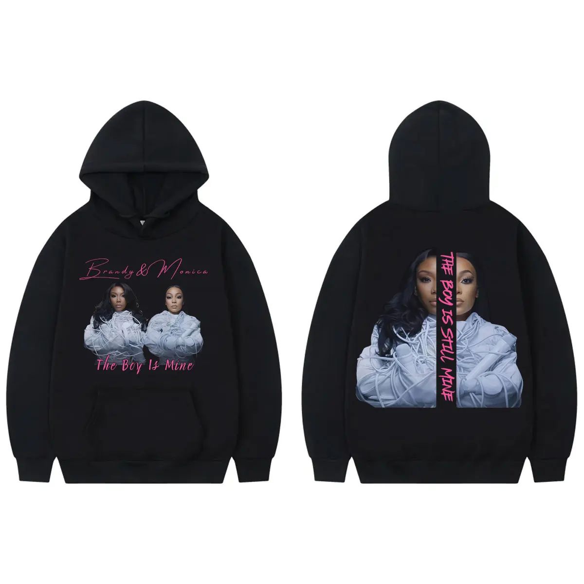 

Brandy & Monica The Boy Is Mine Tour 2025 Double Sided Graphic Hoodies Men Women Fashion Y2k Aesthetic Sweatshirts Streetwear