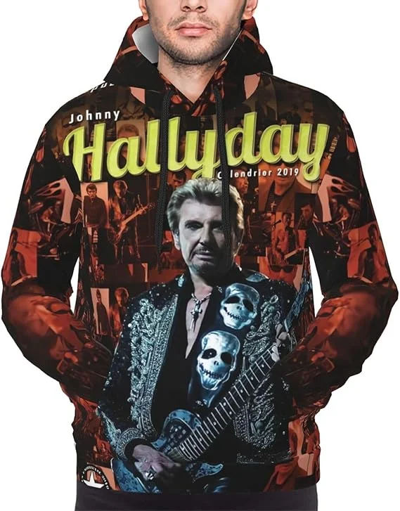 

Johnny Hallyday толстовки с 3D принтом для мужчин и женщин модные повседневные толстовки с капюшоном большого размера пуловеры толстовки с капюшоном спортивные костюмы Y2k пальто