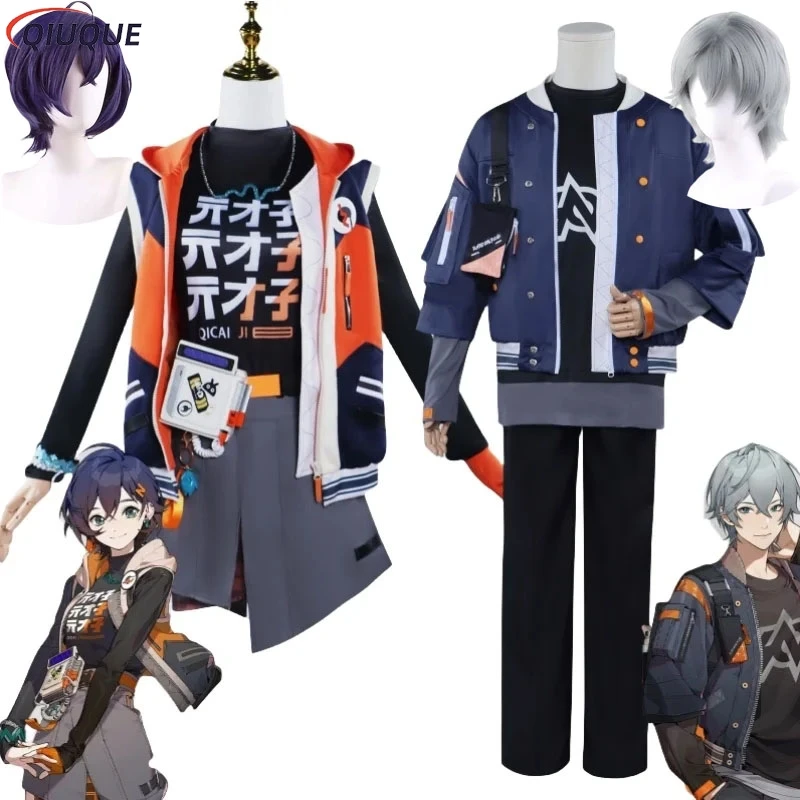 

Zenless Zone Zero Belle Wise Cosplay Costume Wig Twins Uniforms Game Anime Suits Halloween Party Role Play Outfit for Women Men