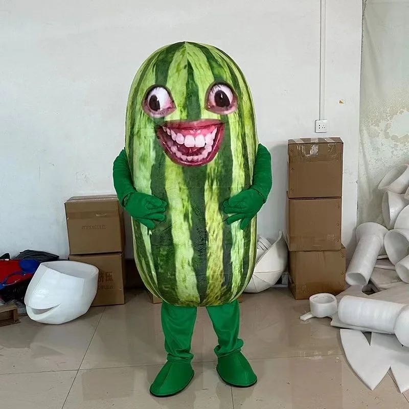 Watermelon Fruit Mascot Costume Suit Free Size Fancy Dress Cartoon Character Party Outfit Suit Advertising Clothes