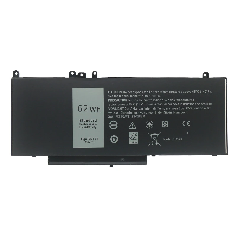 New 47Wh NGGX5 62Wh 6MT4T  Laptop Battery For DELL Latitude E5270 E5470 E5570 M3510 JY8D6 954DF 0JY8D6 P23T P48F P48G P48F001