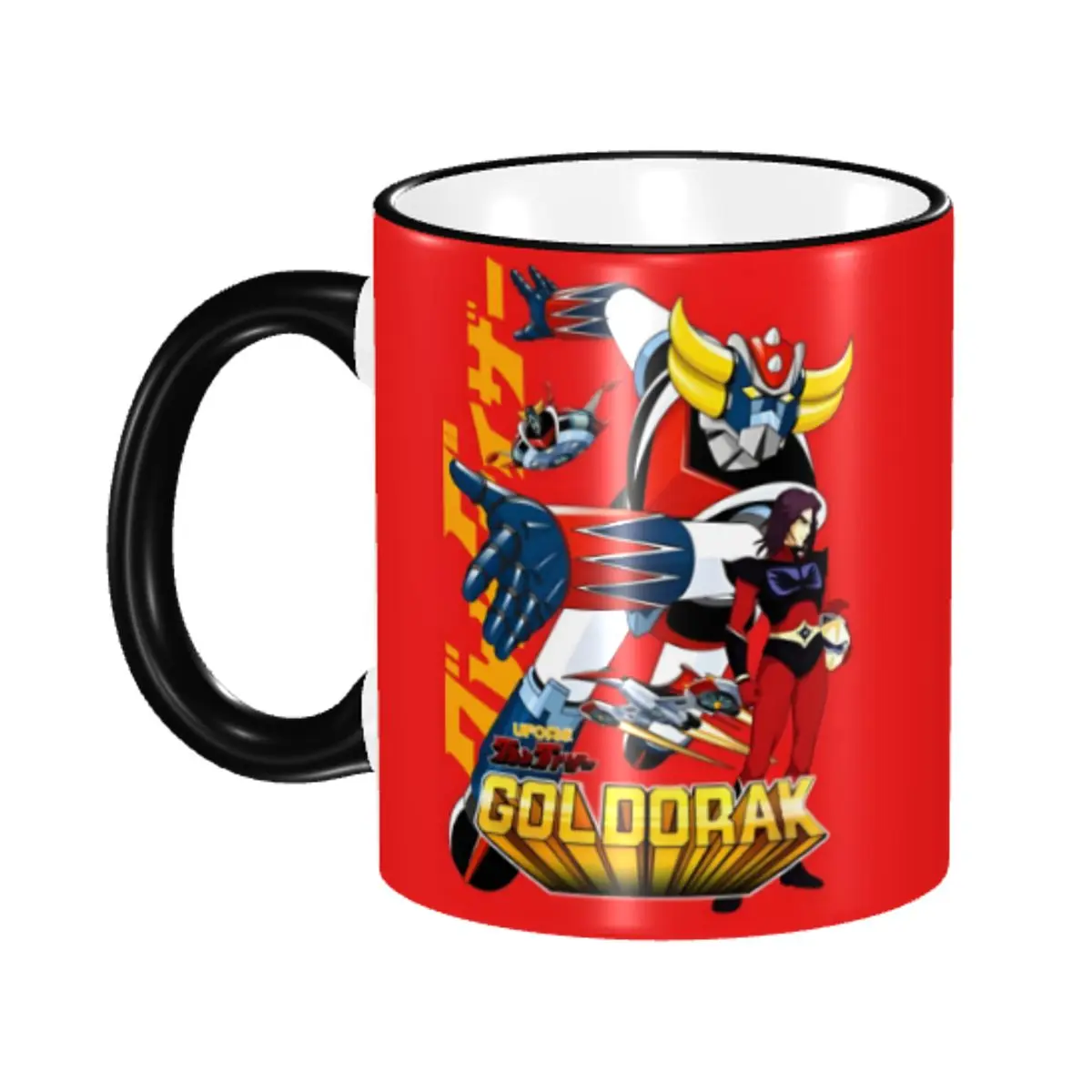 

Custom G-Grendizeres Coffee Mugs DIY Goldrake Mazinger Z Ceramic Milk Tea Cups