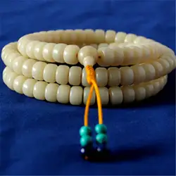 108Beads Natural Talipo Bodhi Prayer Malas 8mm 10mm Tibetan Rosary Barrel Necklace BRO783