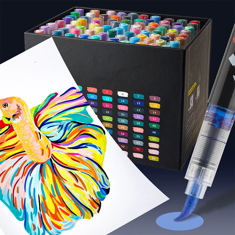 12pcs Art Manga Outlining Pen Pigment Liner Micron Pen Marker set Hook Line Needle Pen for Sketch Soft Brush Stationery Supplies