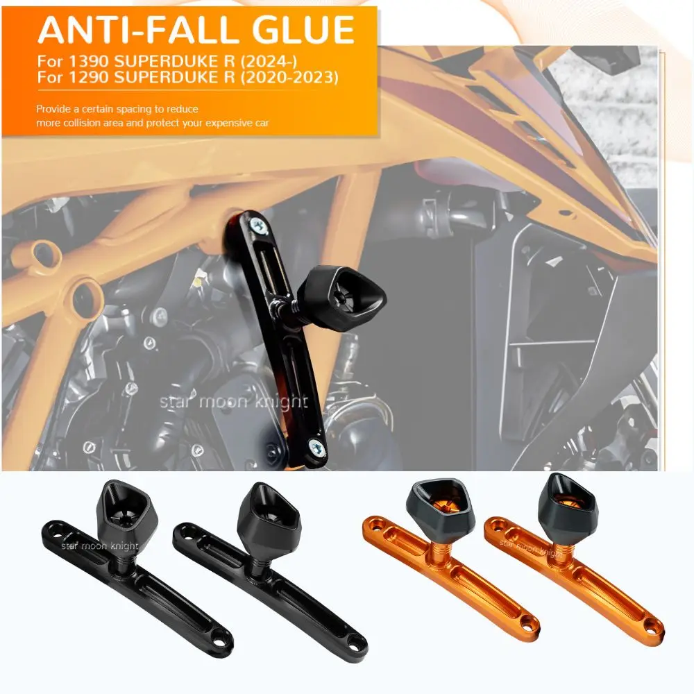 

For 1290 SUPERDUKE R 2020-2023 1390 Super Duke R 2024- Motorcycle Aluminum Crash Pads Sliders Accessories Frame Protection