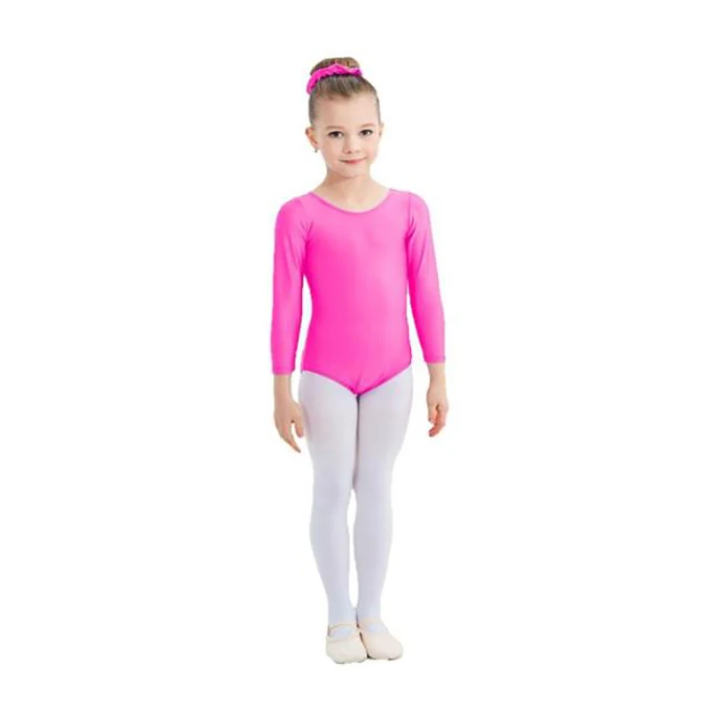 Speerise-trajes de Ballet para niños, mono de baile de manga larga, leotardo de gimnasia para niñas, ropa de bailarina con tutú de Ballet баernu