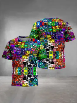 Vêtements d'extérieur College Prada Game Geometry 適合兒童、hauts pour garçons et filles、T 卹適合兒童、vêtements 12 最佳銷售 普拉達服裝 - №2