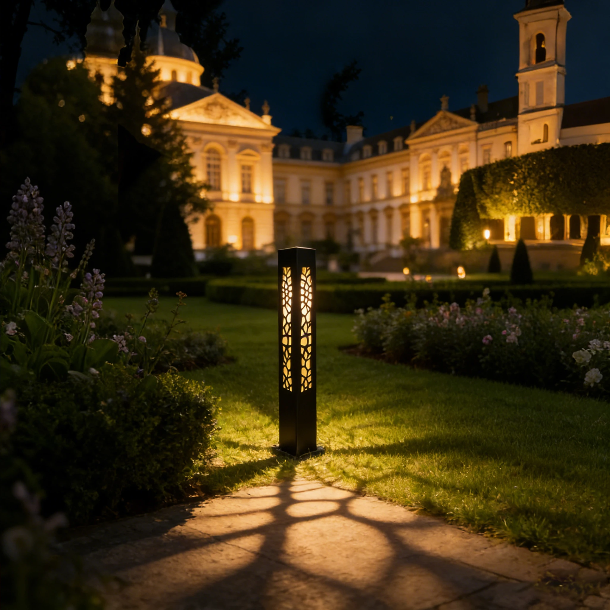 Waterproof Garden Light Landscape Pathway Highlight Modern Luxury LED Bollard Post Light Outdoor LED Lawn Light
