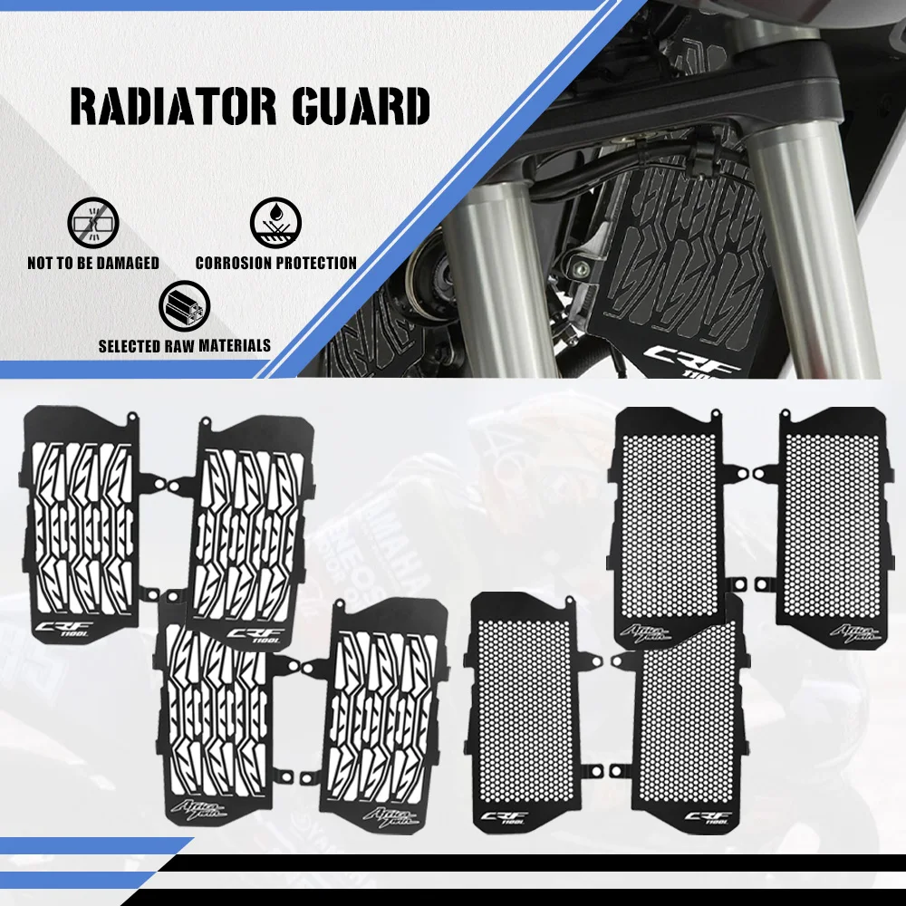 

For Honda Africa Twin CRF1100L CRF 1100 L 2020 2021 2022 2023 Motorcycle Accessories Radiator Grille Guard Cover Protector Parts