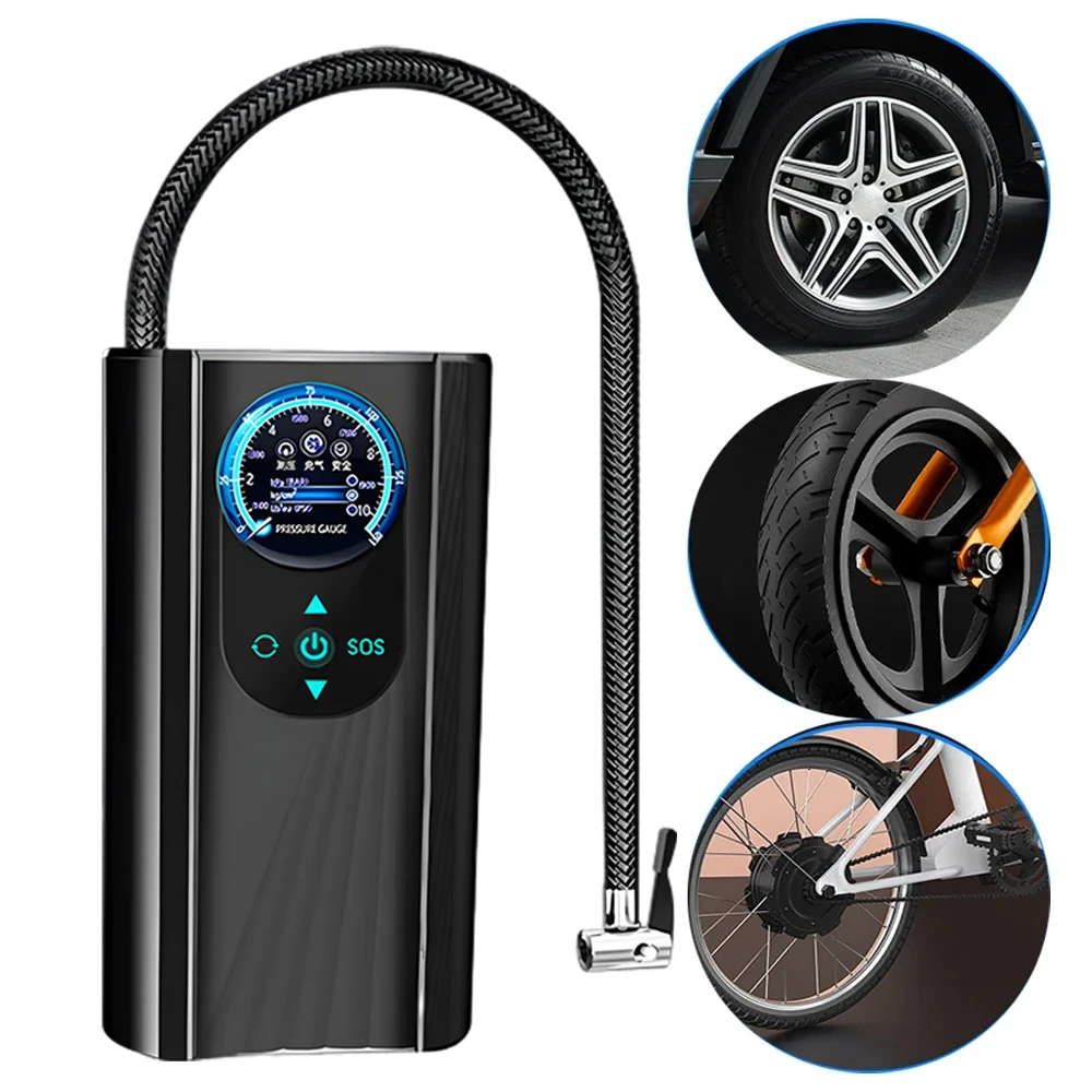 12V Car Air Compressor Air Pump High Precision Tyre Inflator Electric Motorcycle Pump For Car Motorcycles Bicycles Inflatable