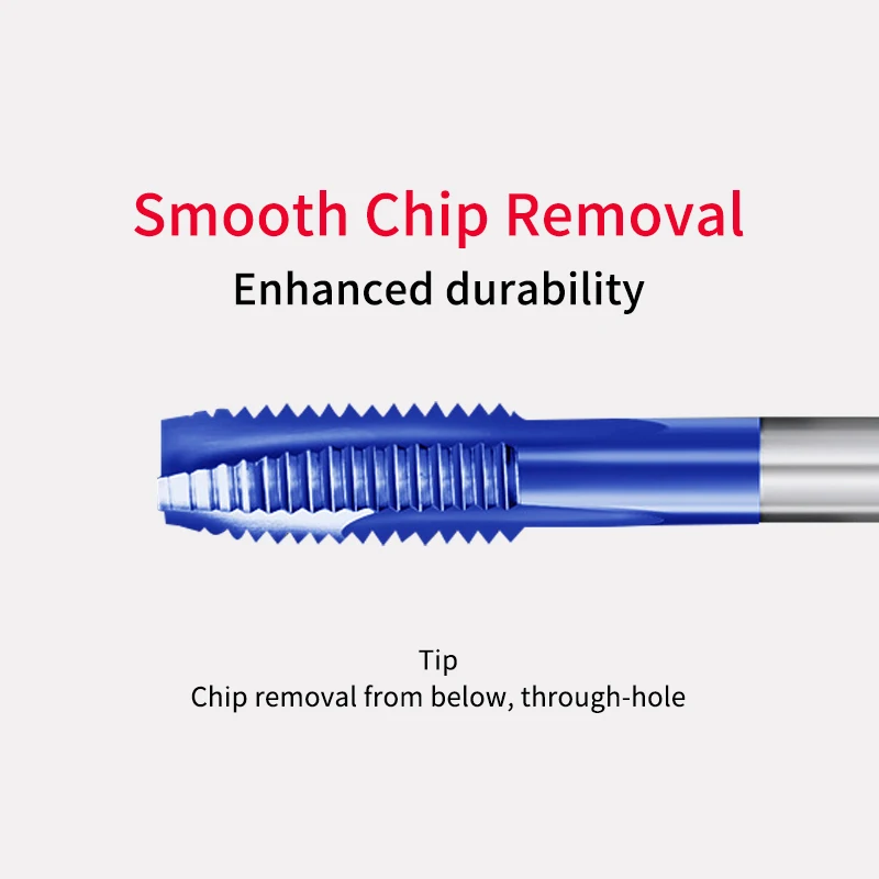 HILIXUN HSS Titanium Coating Screw Tap Drill Bit M2 M3 M4 M5 M6 M8 M10 M12 M14 M16 Metric Straight Flute Thread Tap Hand Tools