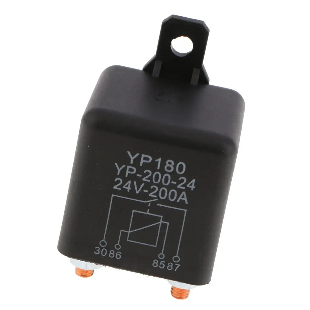 Waterproof Car Relay Block 12V 24V 4 Pin Plastic Relay Holder for Trucks Construction Vehicles and Engine Protection System