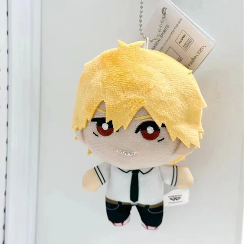 10cm Chainsaw Man Anime Peripheral Plush Doll Hayakawa Ak Denji Power Kawaii Cartoon Stuffed Toy Fans Collection Gift