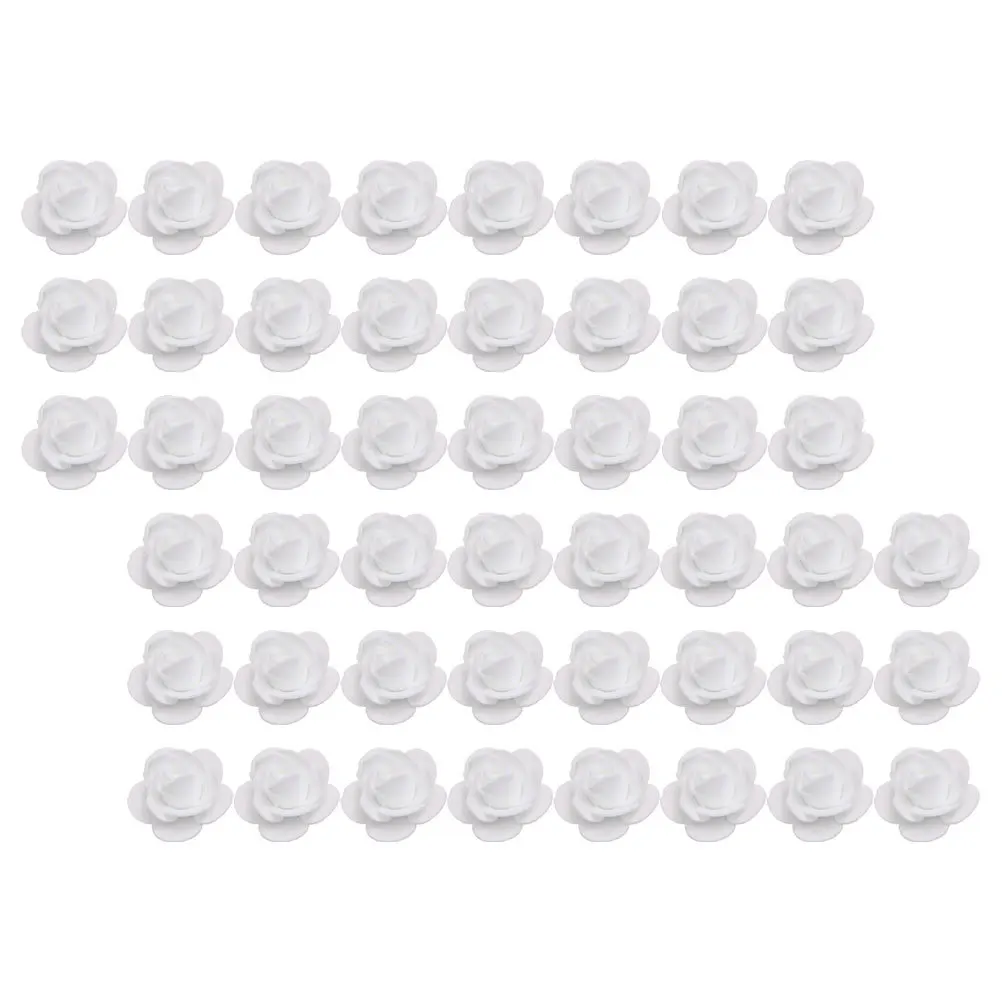 

50 Pcs Flowers for Decoration Faux Wedding Simulation Fake Roses Floral Heads Small Craft
