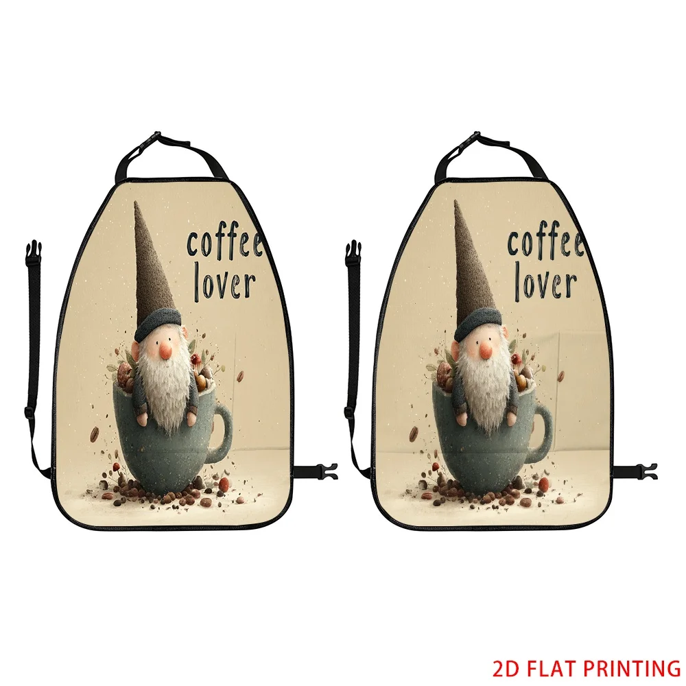 2D Plane Printing 2pcs Backseat Protector Seat Covers Individuation Decoration Animal Friends Pattern Applies To Various Models