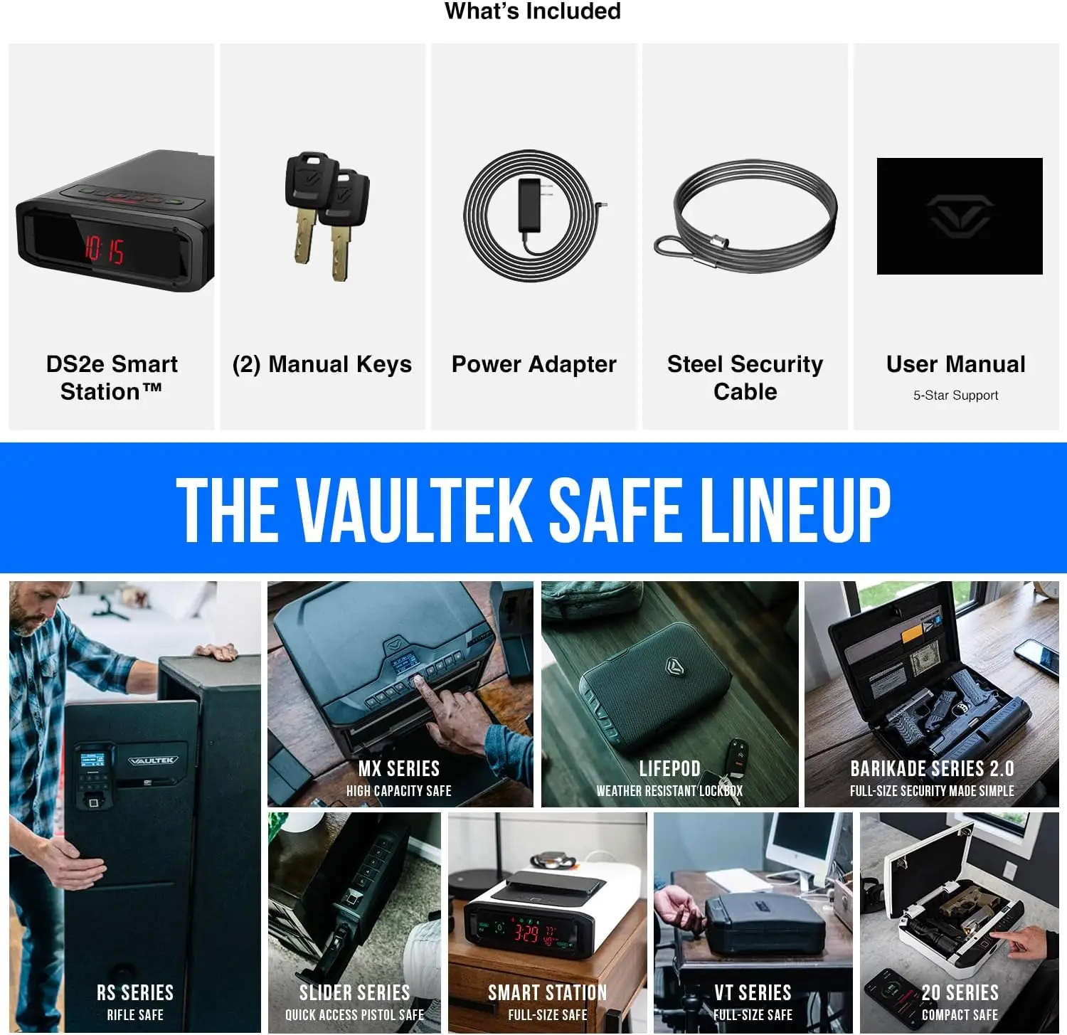 Smart Station™ Essential Model with Digital Keypad + Auto Open Drawer + Charging Ports