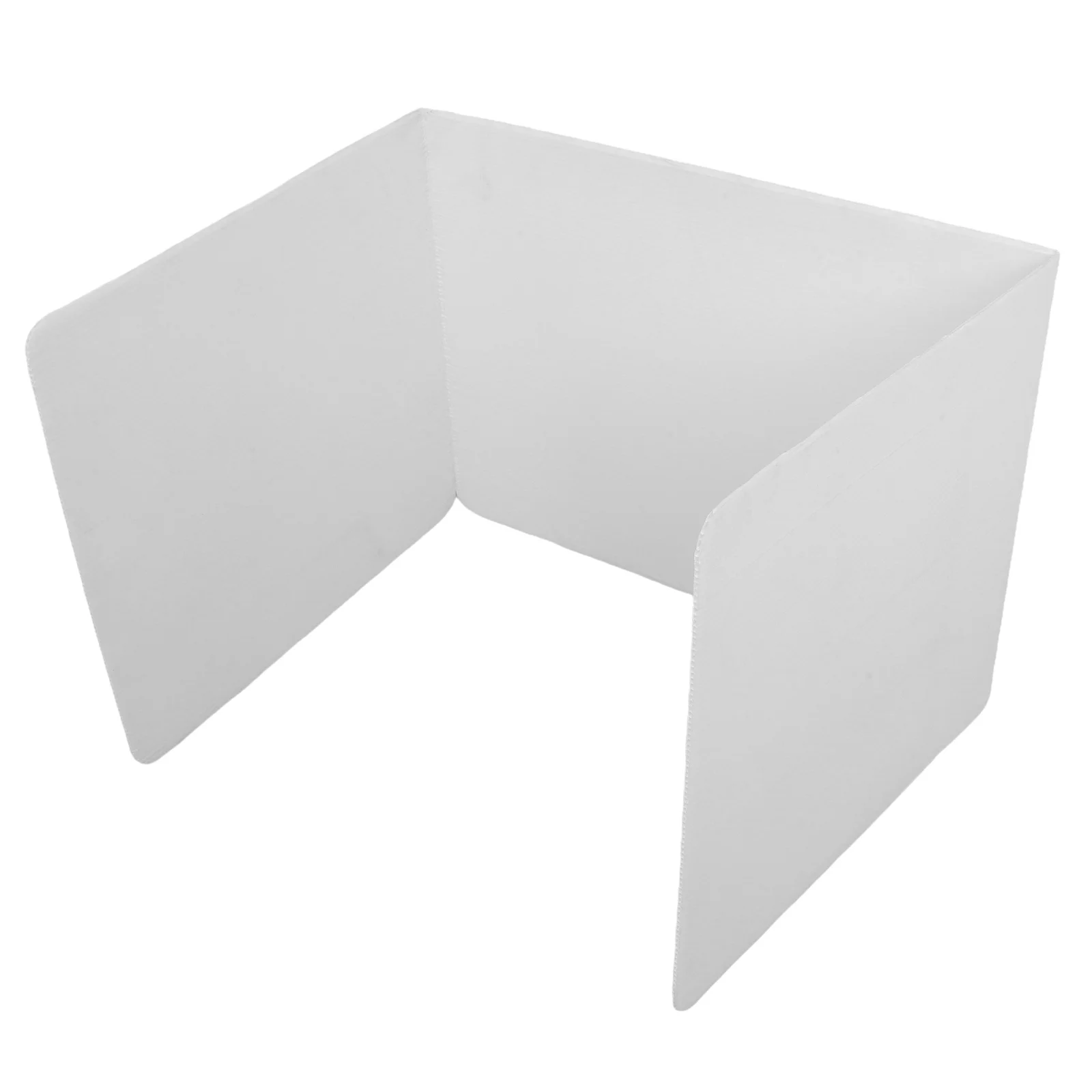 

Student Desk Dividers White - Trifold Privacy Folders for Exams - Desktop Partition Boards for Classroom and Homeschool Learning